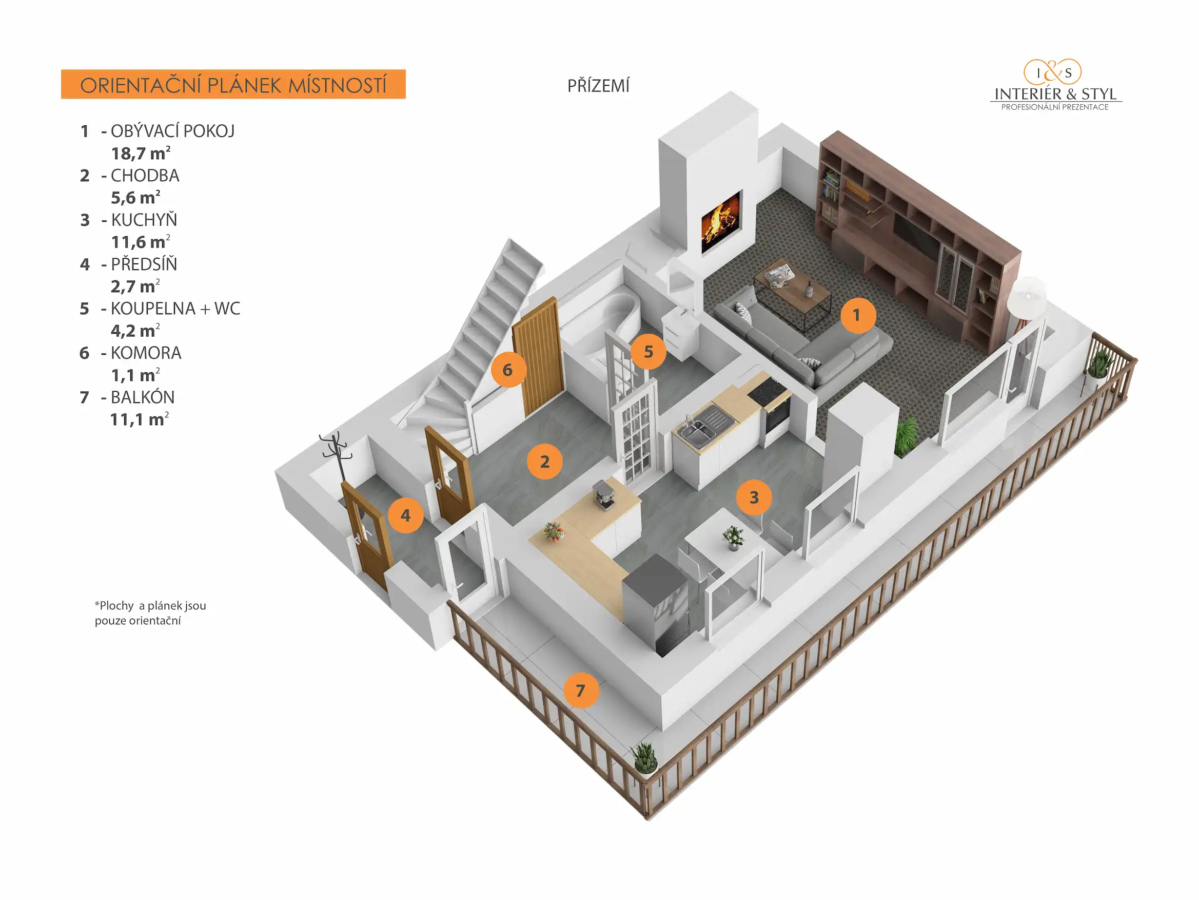 Třípodlažní rodinný dům