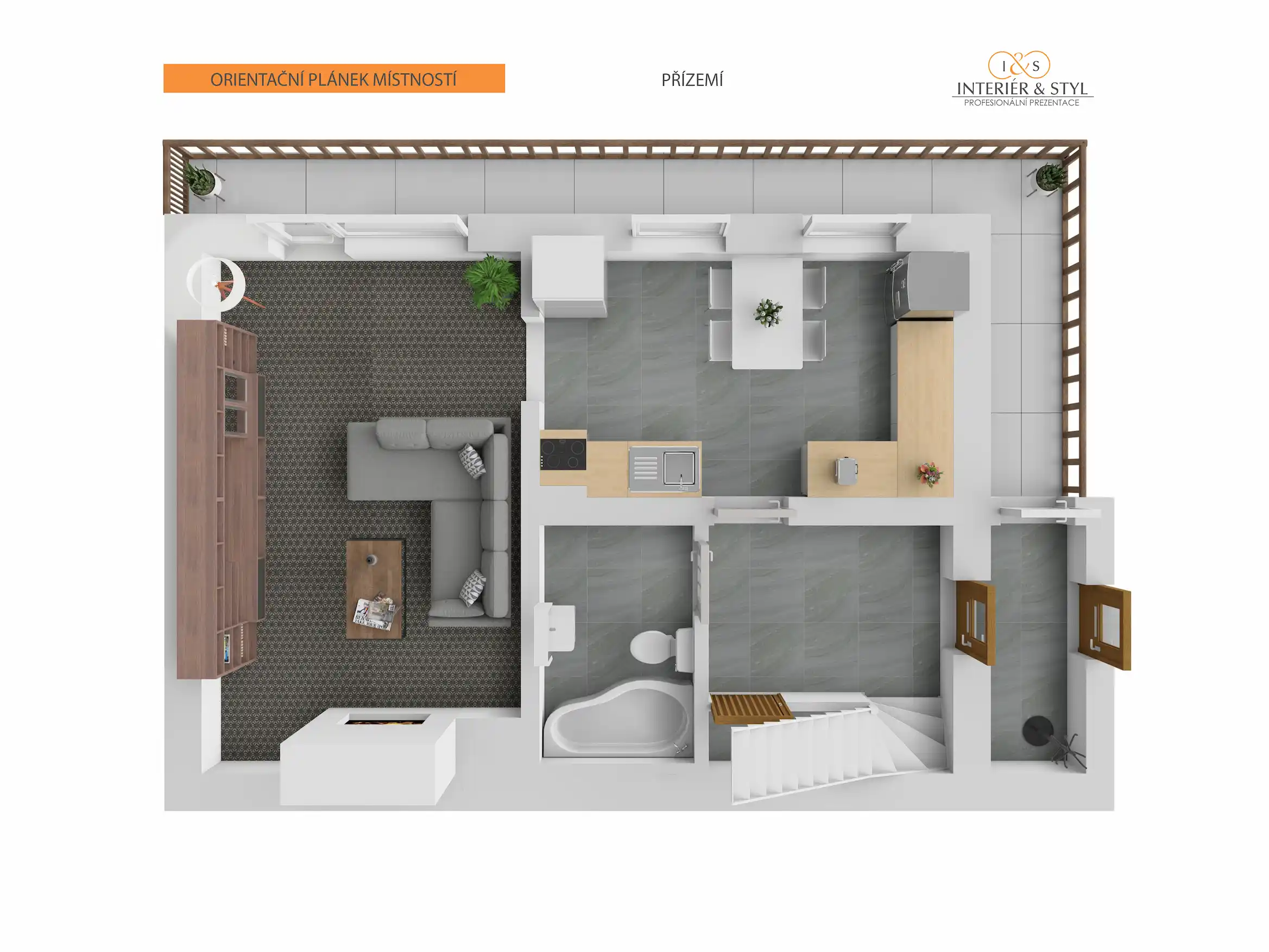 Třípodlažní rodinný dům